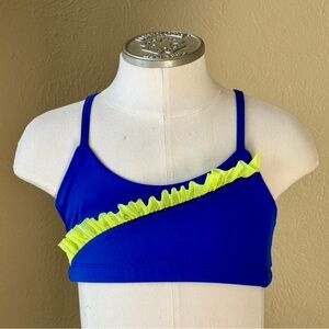 Five Dancewear Blue & Neon Yellow Set, Size YM